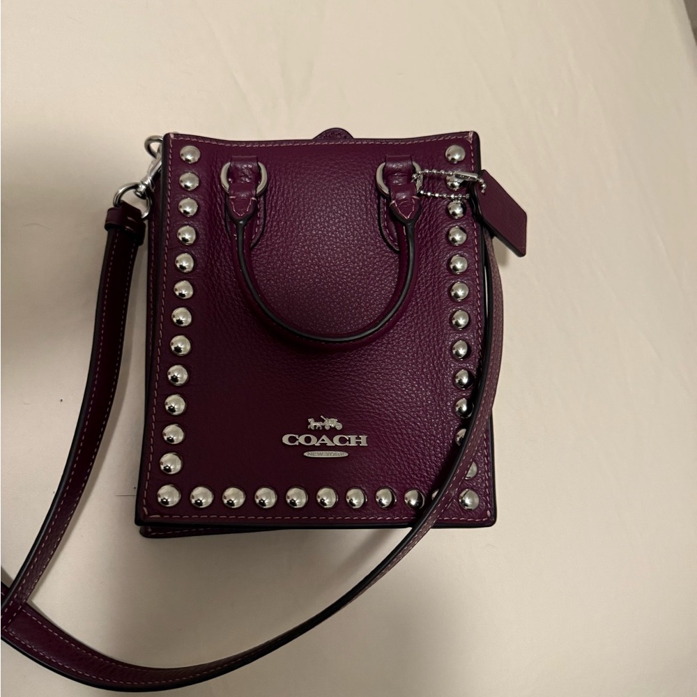 Coach burgandy crossbody.